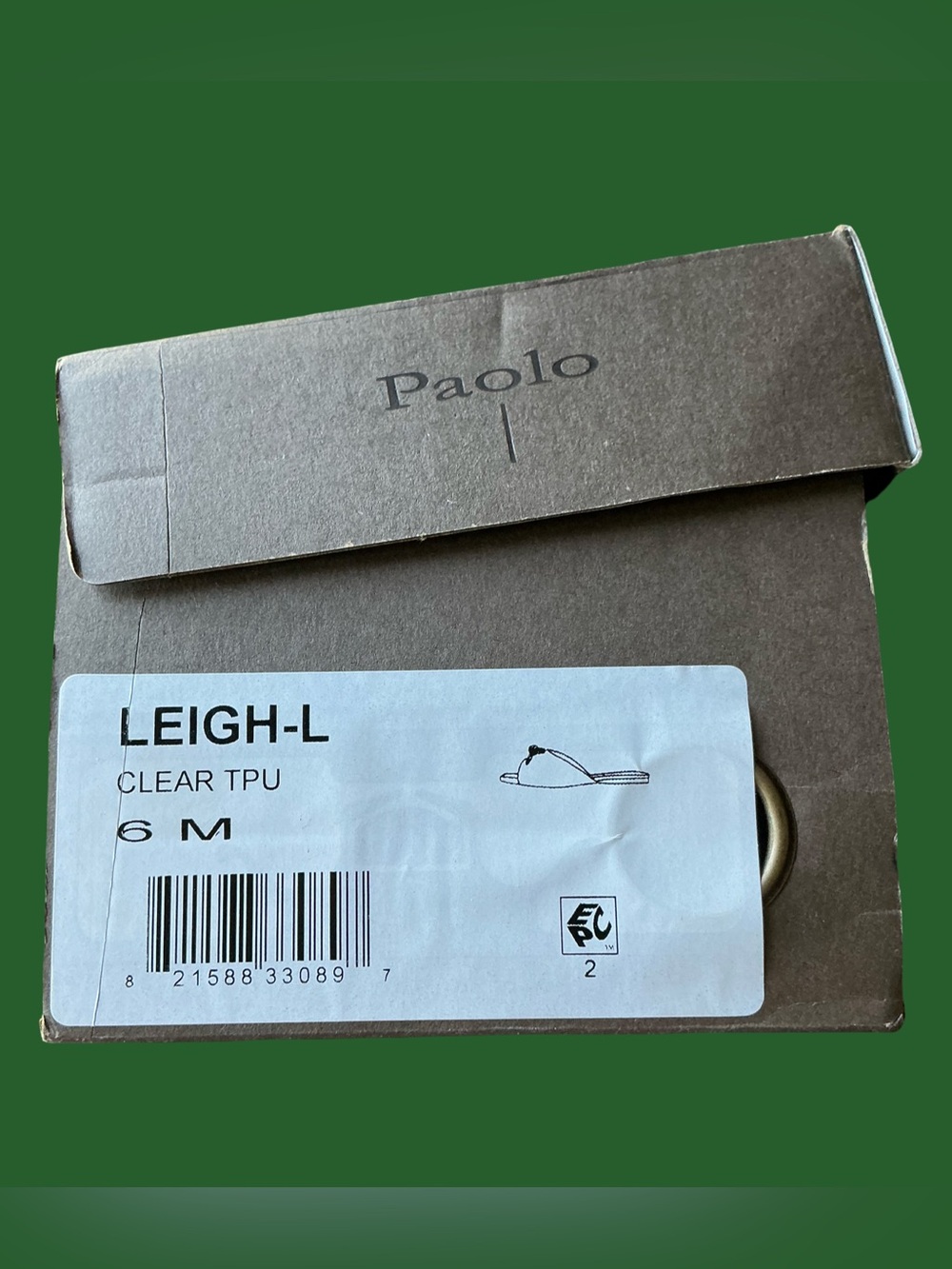 Linea Paolo “Leigh” Clear Slide Sandals Silver Crystal Bow & Nude Jelly Base - Picture 3 of 13